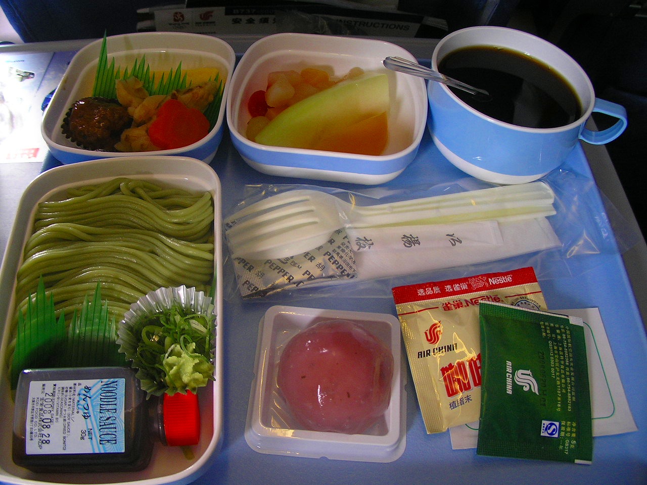 资料图：图为飞机餐。